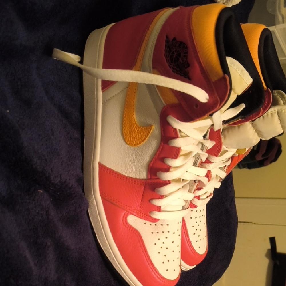 Nike Men's Athletic Shoes - Red, Yellow, White